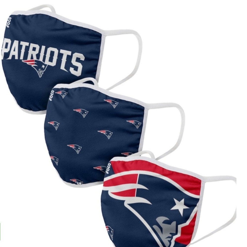 Foco New England Patriots face masks nwt